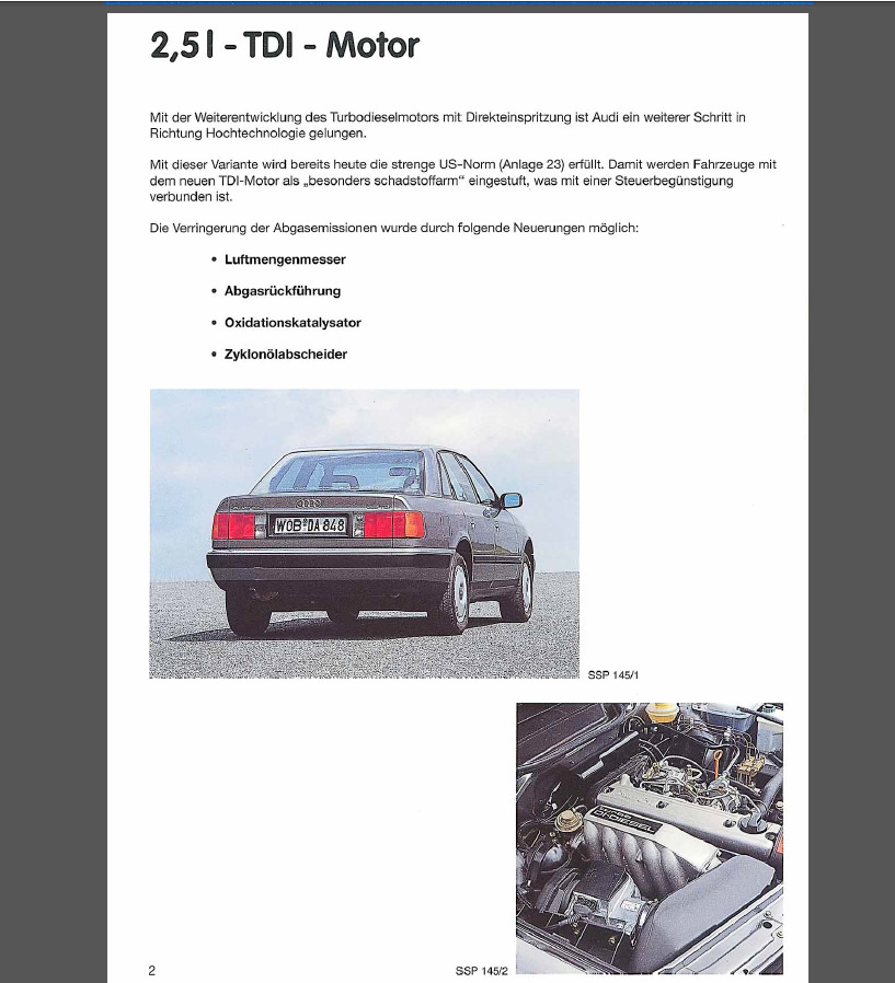 Офіційний сервісний мануал Audi А6 100 c4 2.5 тді по AAT AEL всіх датчиках російською 1