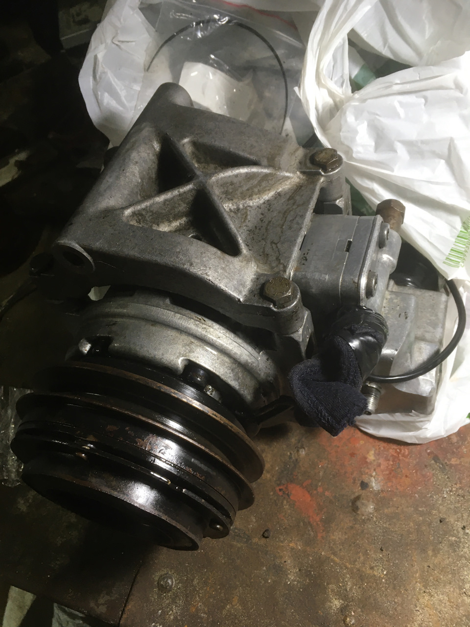 ТО та заправка компресора кондиціонера denso 10p17c 2