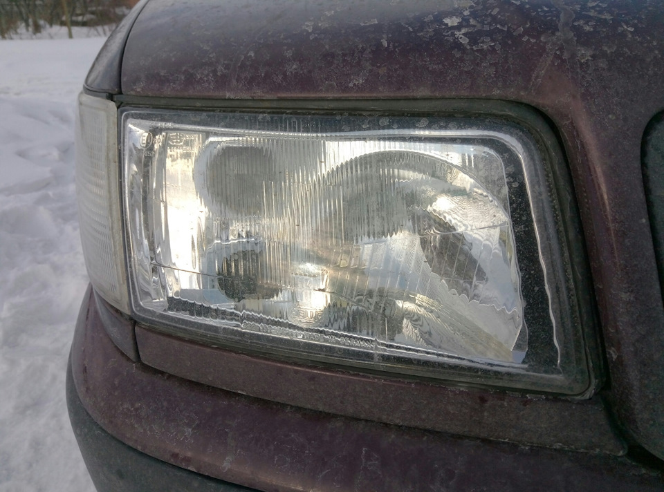 Встановлення фар з лінзами S4, A6 в ауді 100 5
