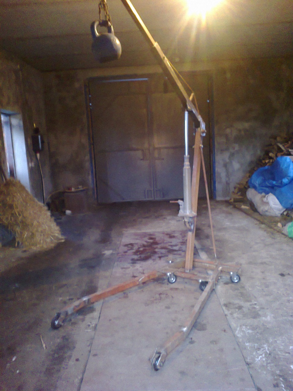 Гаражний кран своїми руками 4