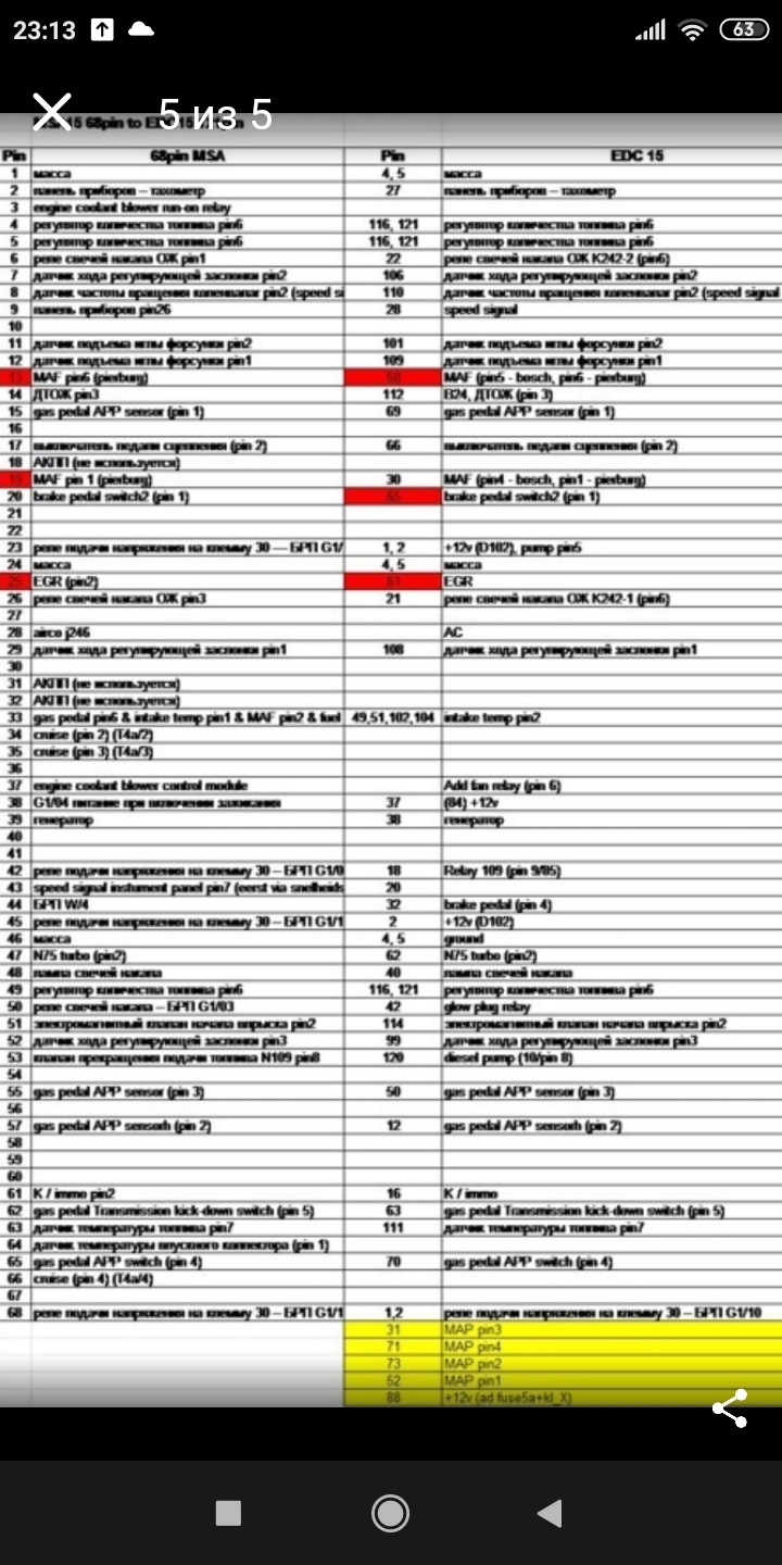 Заміна ЕБУ 55 пін/68 пін 1