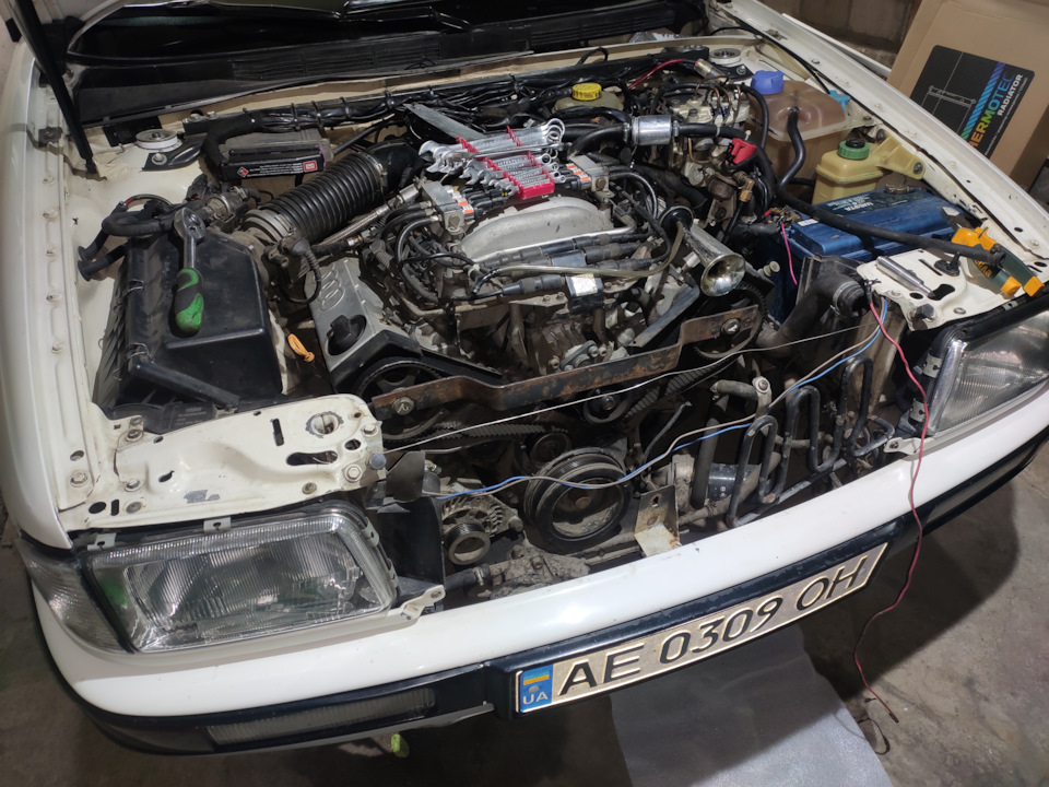 Заміна ГРМ Audi 80 V6, радіатор основний 2
