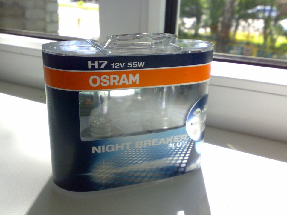 Галогенові лампи Osram Night Breaker Plus (+90%) 1