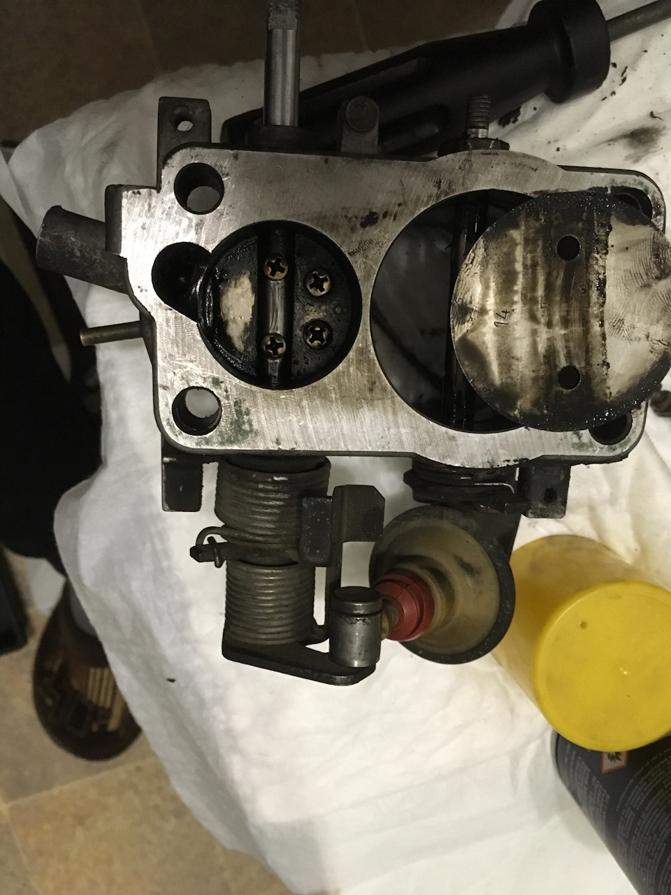 Січень ч.8 Повернення до рідного VAG дроселя Ауді 80 замість ТАЗодросселя 54мм 2