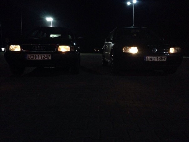 покатушки audi 80 b4 1.9tdi and vw golf 4 1.9tdi 2