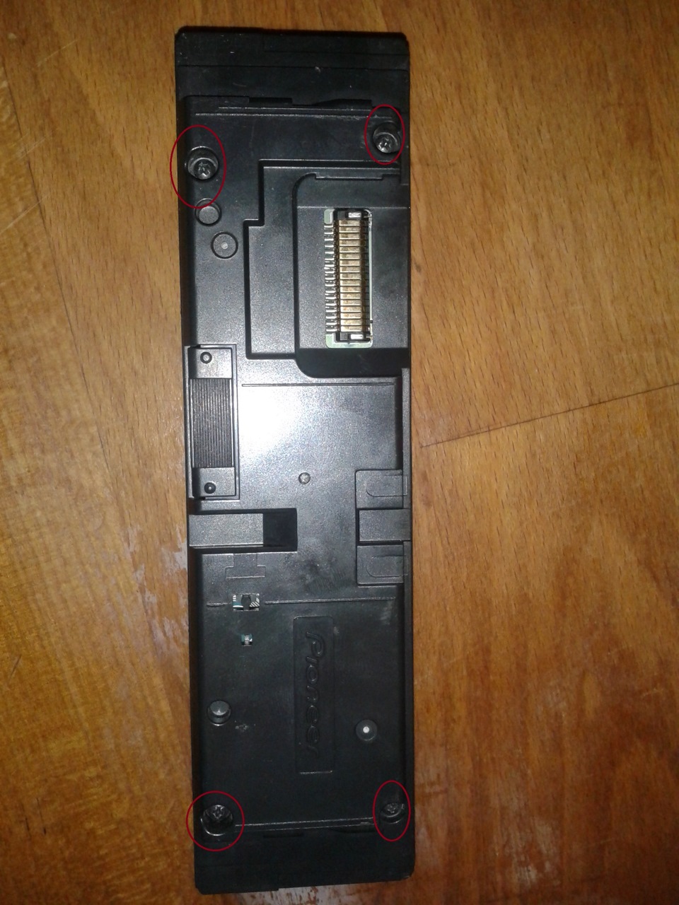 Пересвіт панелі Pioneer 88rs в червоний 2