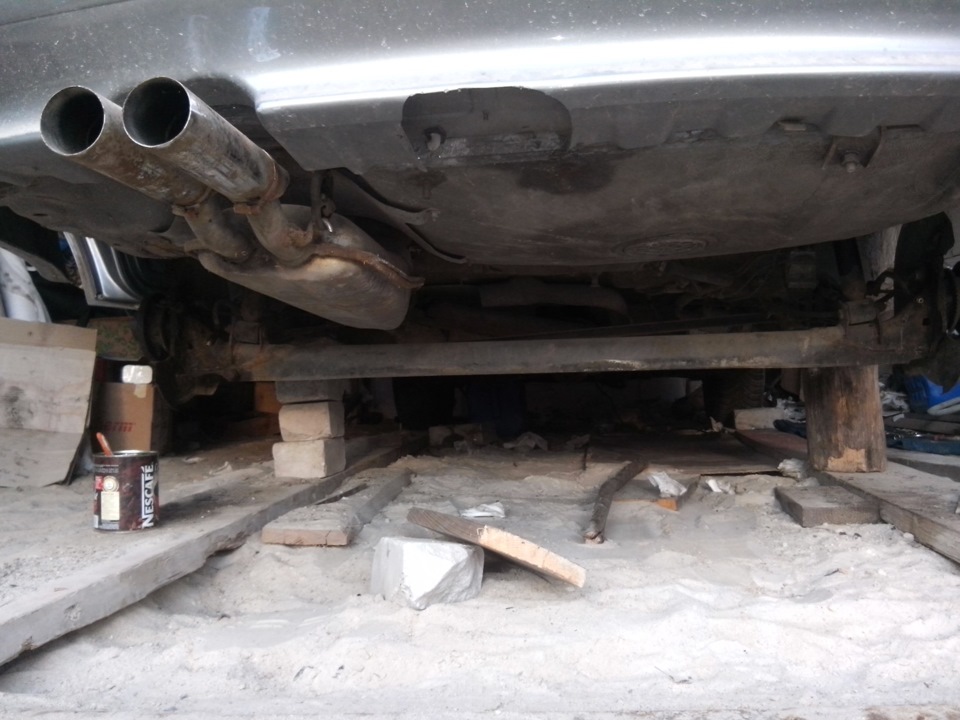Поставив стару вихлопну систему! 1