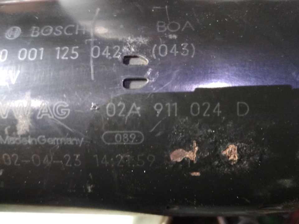 Audi A2 AMF. Заміна втулок стартера 2