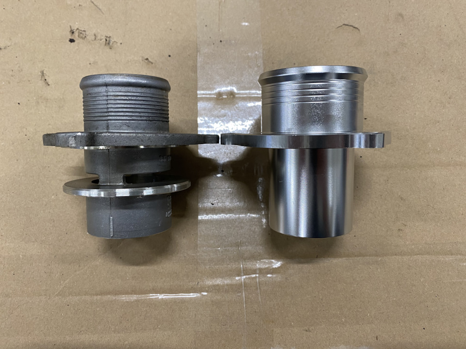Turbo 2.0 tfsi. Turbo muffler. Inlet pipe 2
