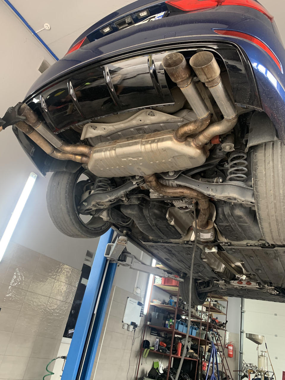 Cat backs від Audi TTS, downpipes 1