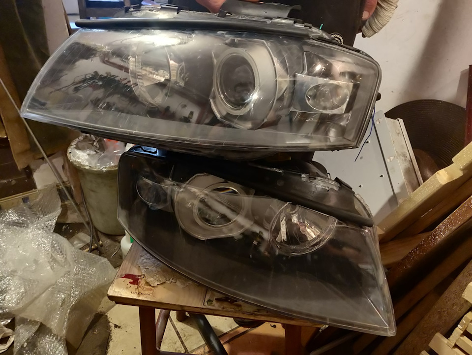 Перехід з галогену на ксенон audi a3 8p 3