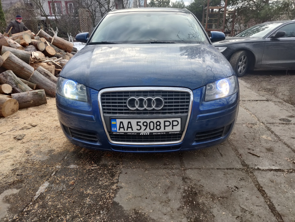 Перехід з галогену на ксенон audi a3 8p 4