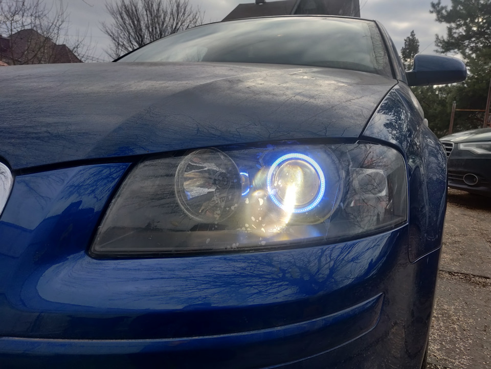 Перехід з галогену на ксенон audi a3 8p 5