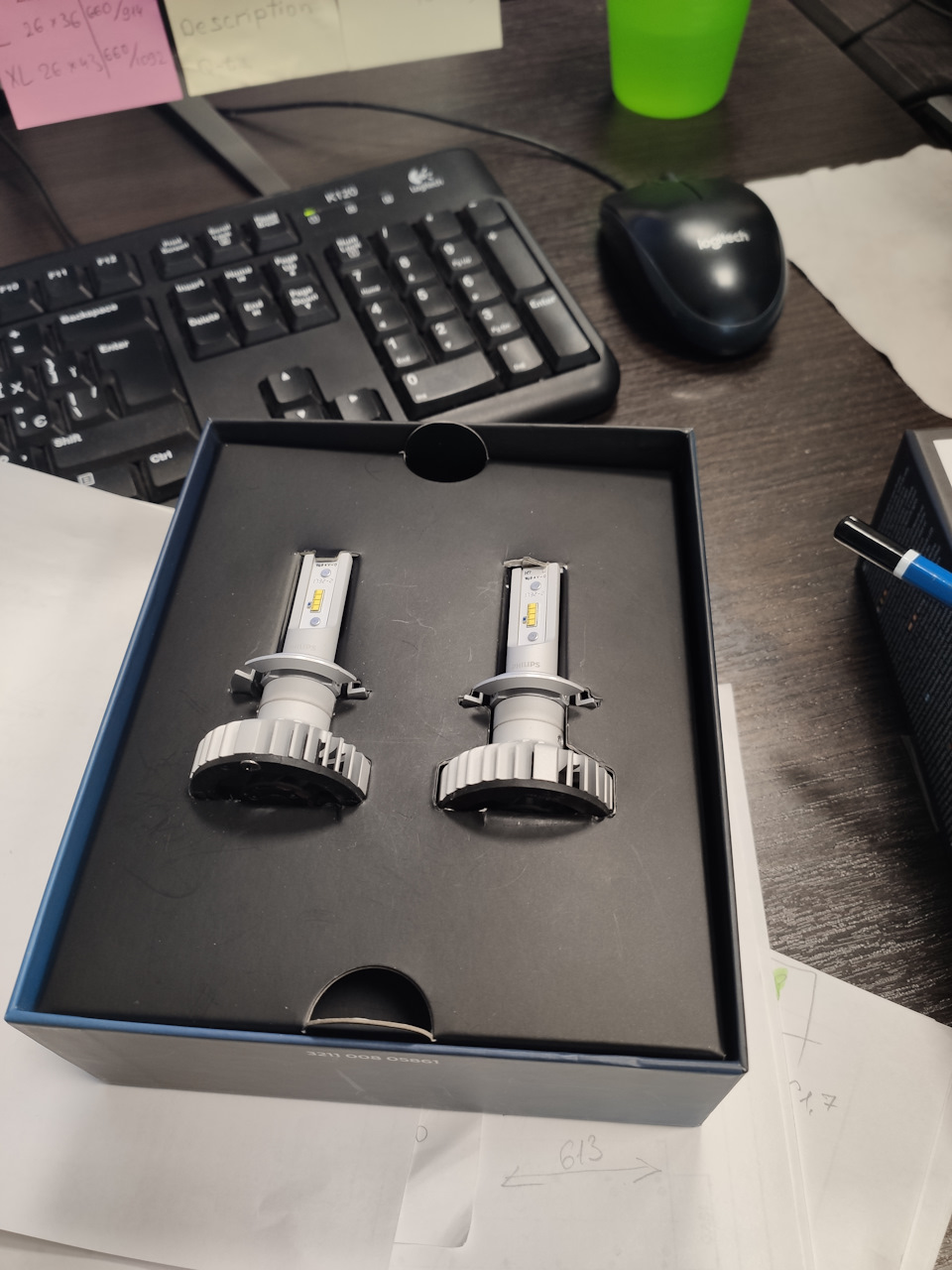 Заміна галогенних ламп ближнього світла на LED лампи Philips X-treme Ultinon LED H7 2