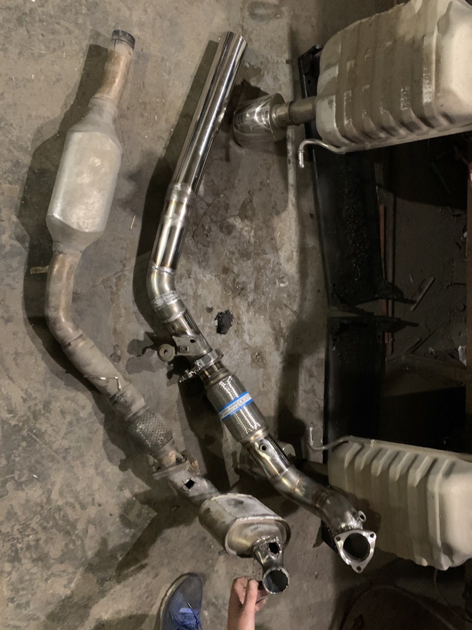 Встановлення кастомного Downpipe 76 мм на 3.0 tdi 4