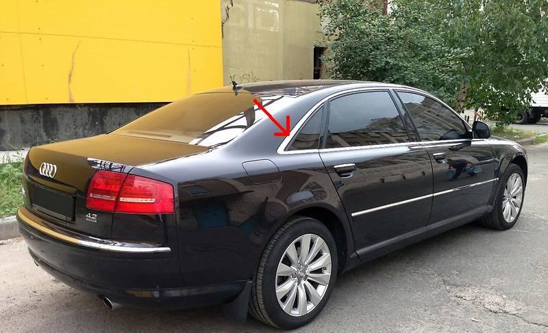 AUDI A8 (2008) підкажіть каталожний номер хромованого обідка дверей 1