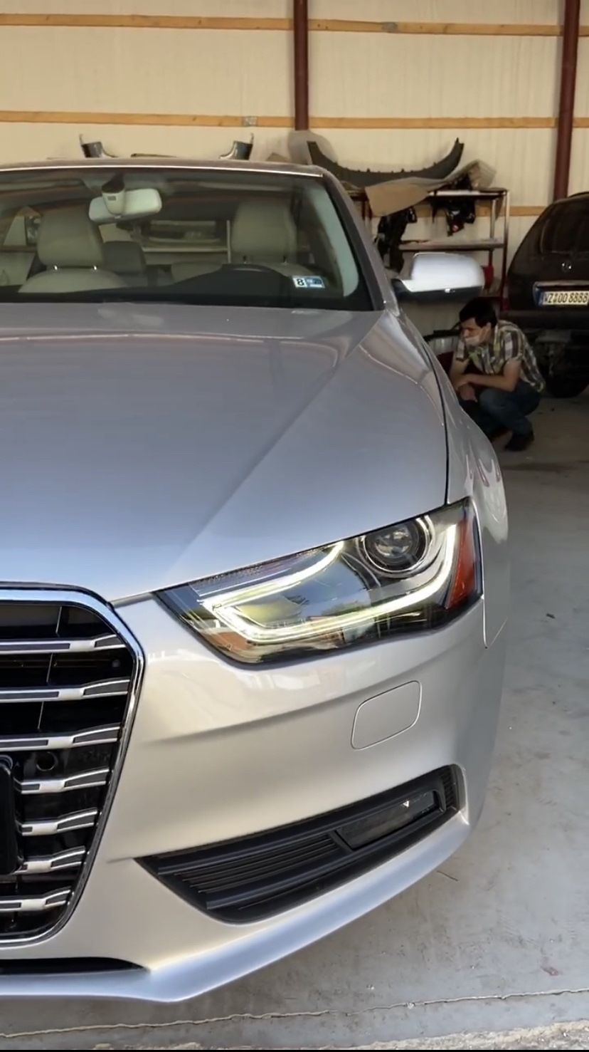 Бронеплівка Audi A4 b8 на оптику 2