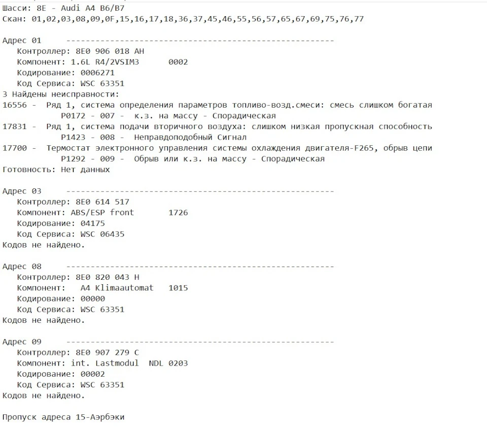 Подружил VAG KKL