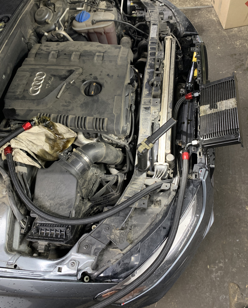 Встановлення додаткового радіатора на коробку ZF 8HP55. 4