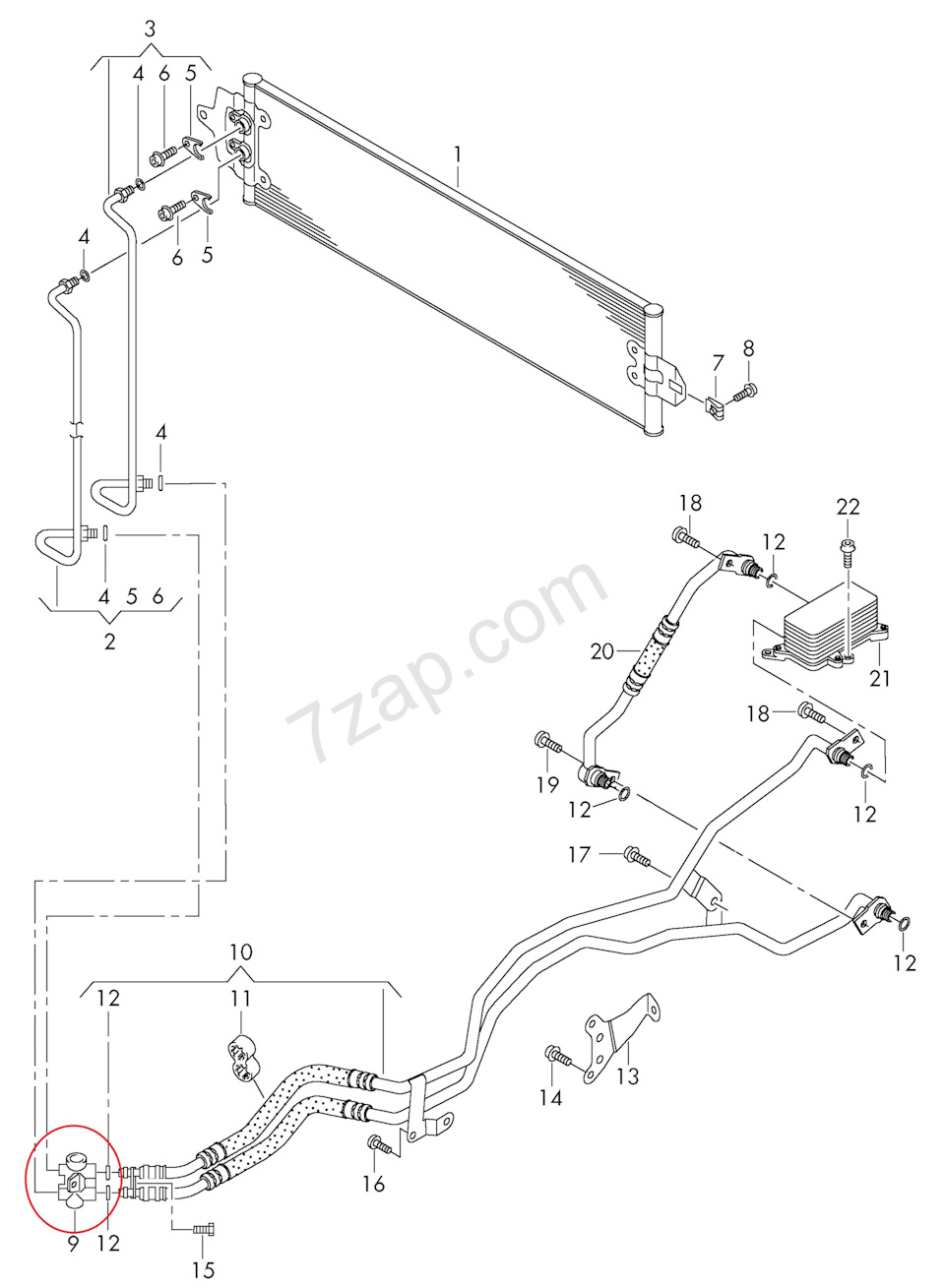 Встановлення додаткового радіатора на коробку ZF 8HP55. 1