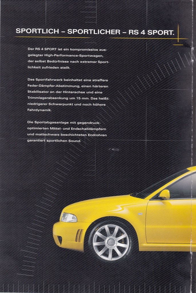 Буклет RS4 sport 2