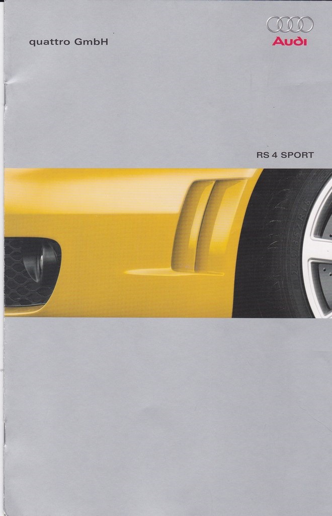 Буклет RS4 sport 1