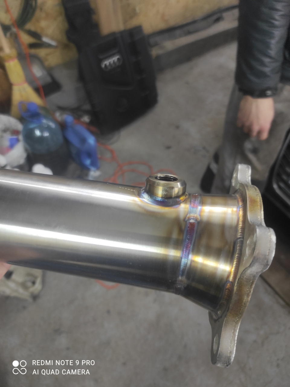 Установка Downpipe 76мм 3