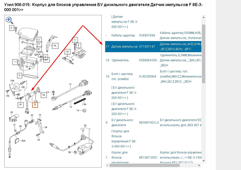 Який вибрати датчик положення колінвалу для BAU? 1