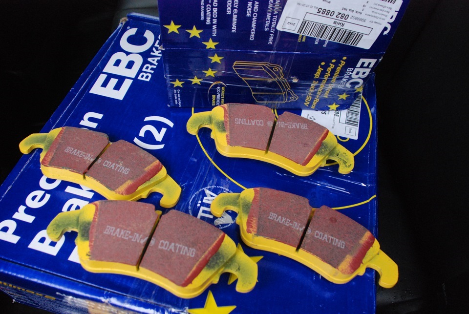 Тормозні диски та колодки EBC Brakes на КВАКУ 2