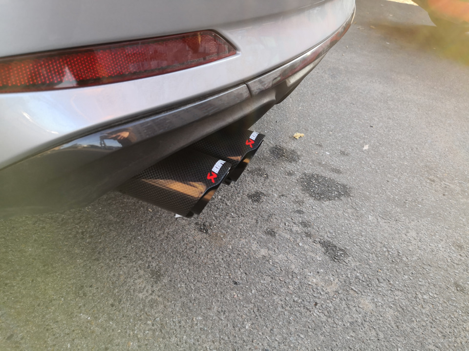 Вихлоп A5b9 Sportback : Даунпайп + заслінки + Akrapovic 3