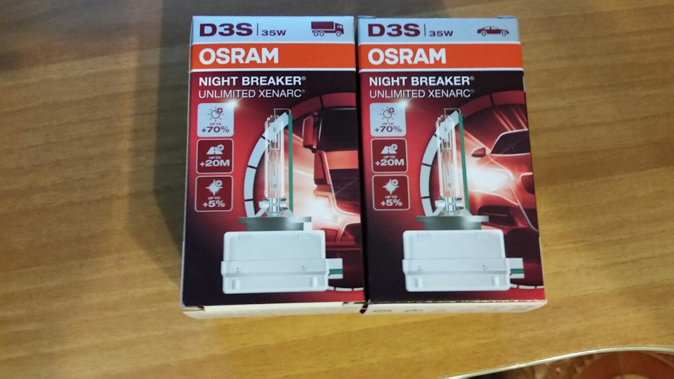 Заміна оригінальних ламп OSRAM night breaker xenarc 2