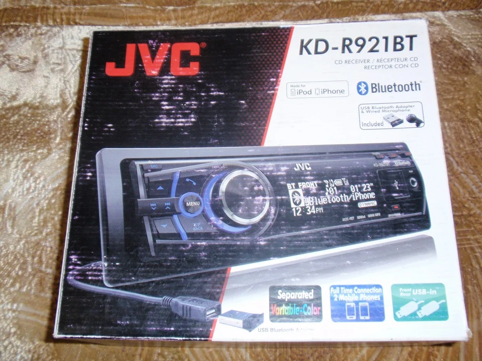 Заменил штатную магнитолу на JVC KD-R921BTE