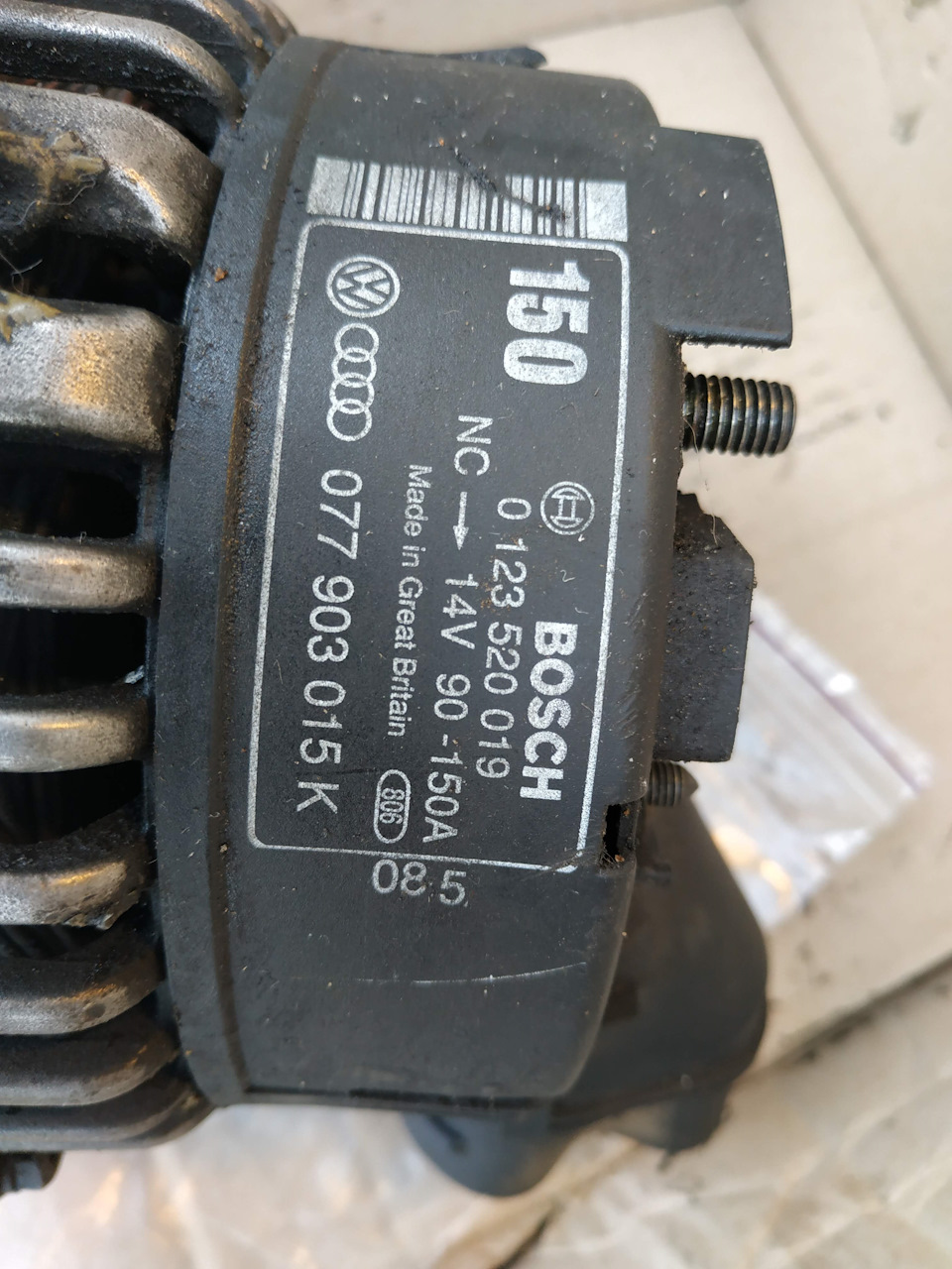 Установка генератора 150А в Audi A6 C4 2.5TDI AEL 3