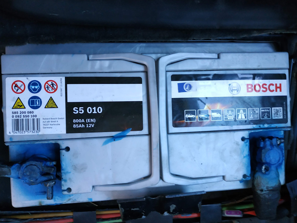 Заміна акумулятора, Bosch S5 85Ah 800A. Ремонт стартера та генератора. 1