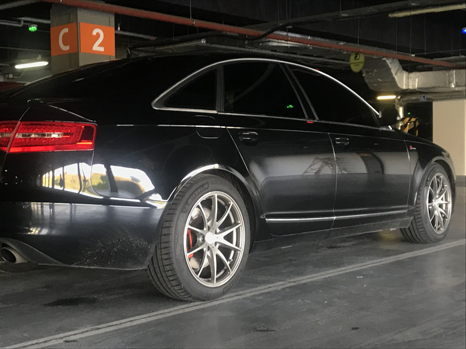 Установка пружин eibach pro kit на а6с6 3