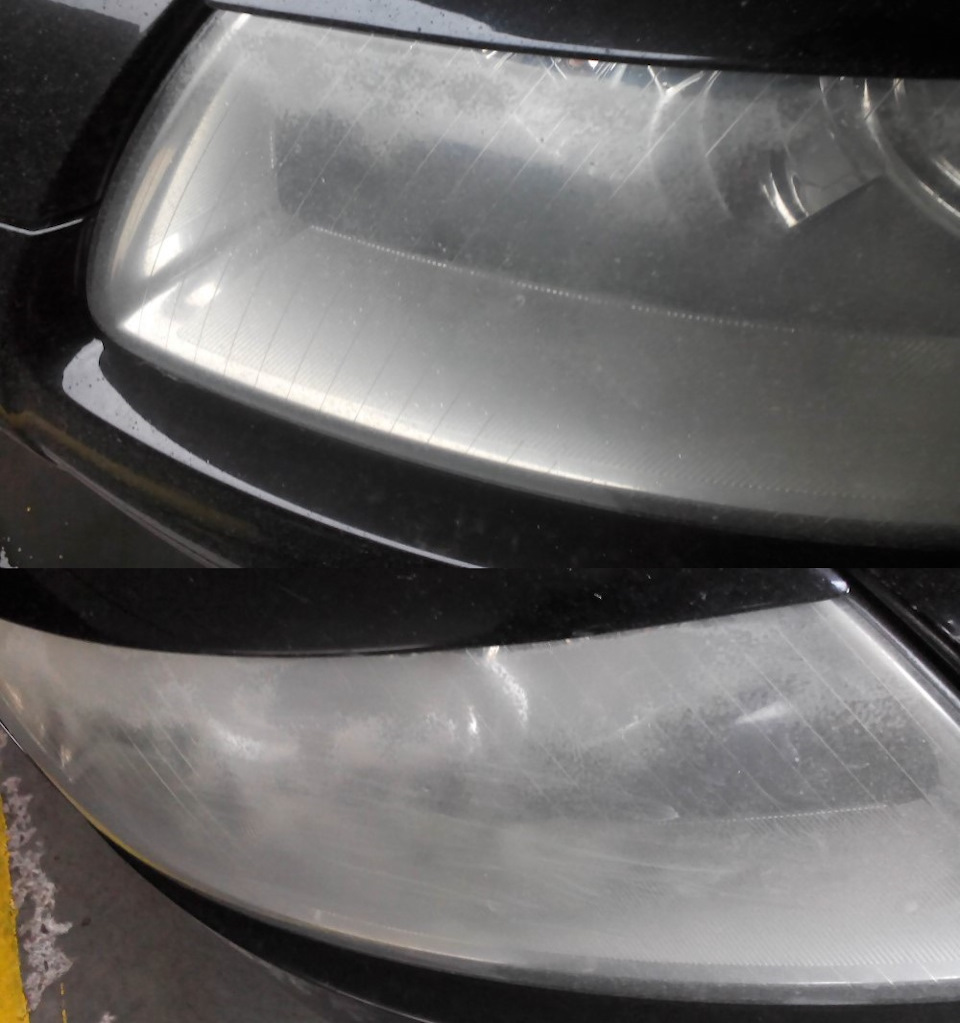 Поліровка Фар пастою Farecla G3, G6, G10 на Audi A6 4F C6 3