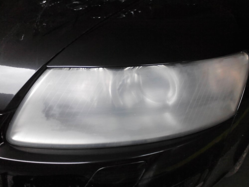 Поліровка Фар пастою Farecla G3, G6, G10 на Audi A6 4F C6 5