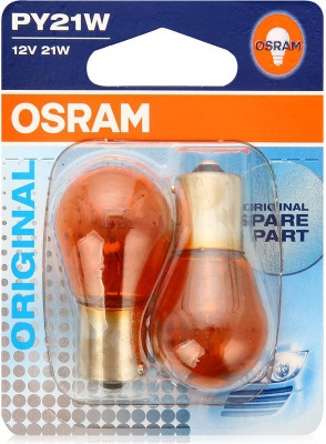Заміна ламп ДХО (DRL) на помаранчеві PY21W, габарити Osram Cool Blue W5W 4200K Audi A6 4F C6 3