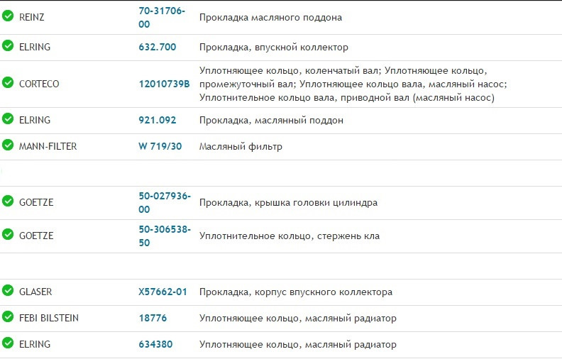 Ура! Прийшли прокладки двигуна 1