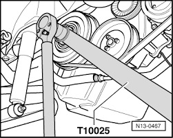 Спец інструмент - фіксатор шківа коленвала (демфера) VAG T10025, Vag 3197 2