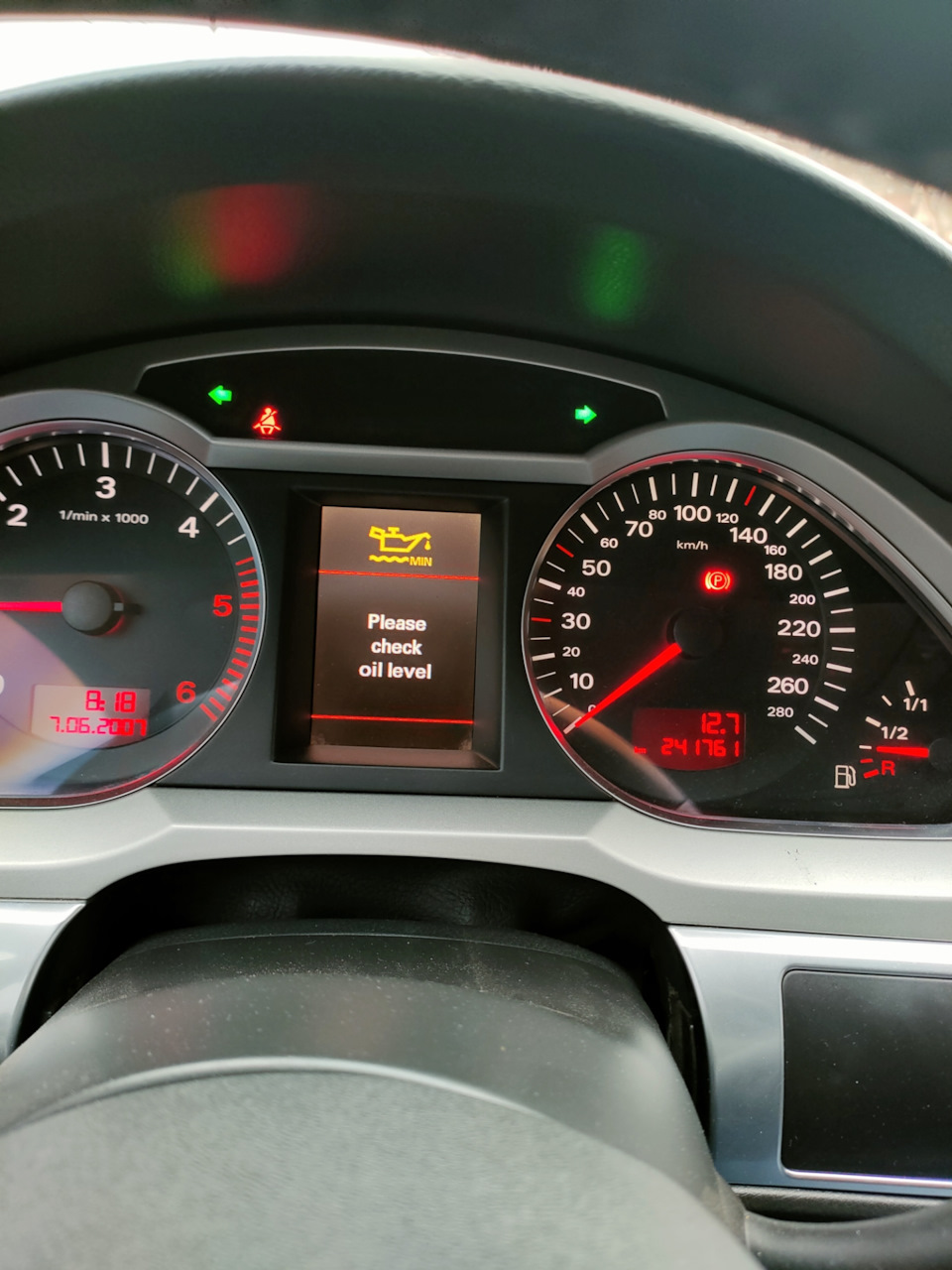 Please check oil level 1