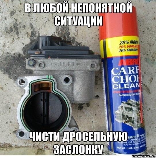 Чистка дросельної заслінки 1