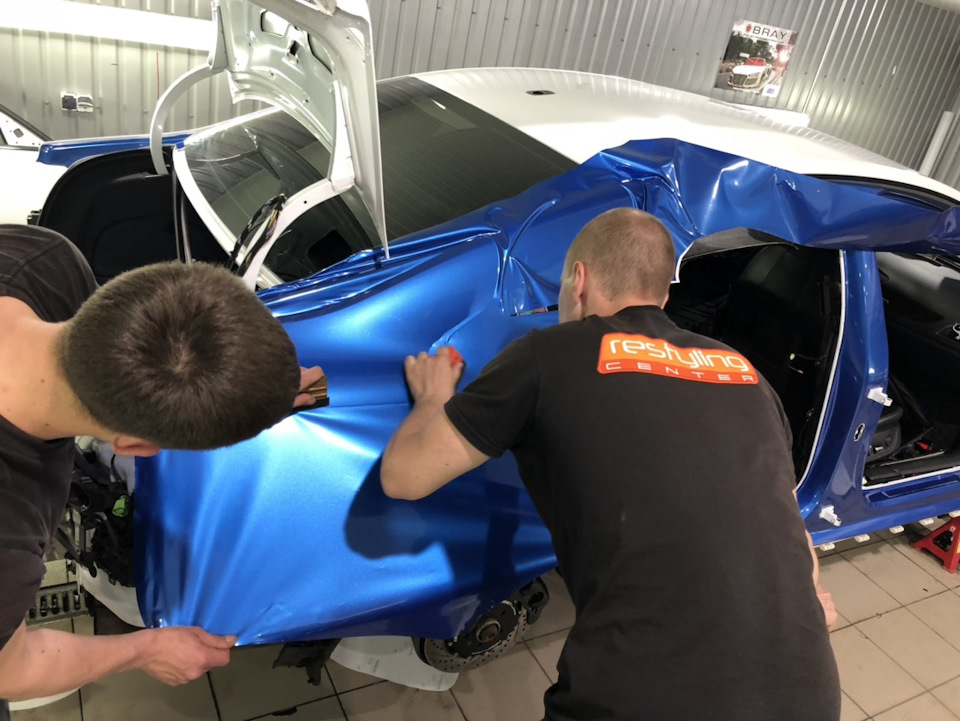 Обклеювання плівкою - Night blue metallic 4