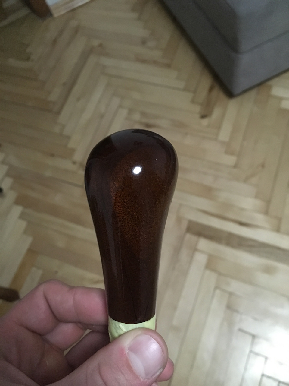 Відновлення дерев'яної ручки та рамки АКПП 3