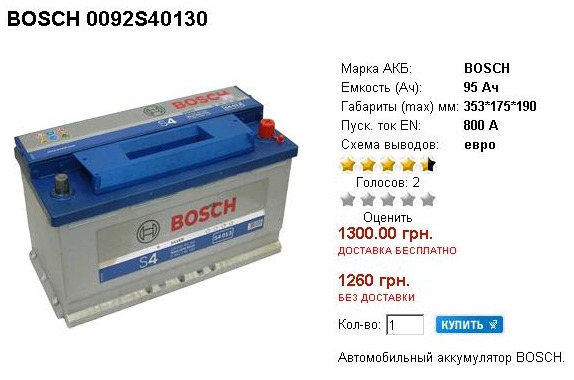 Новий акумулятор BOSCH S4 Silver НА КУЛІ! 1