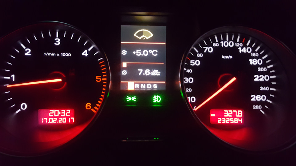 Витрата по трасі після ТО 2