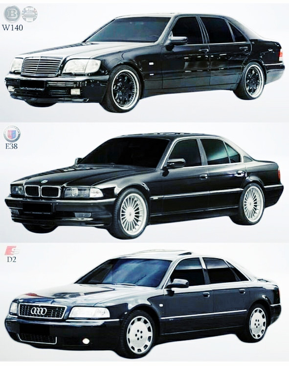 Що скажіть про дизайн таких авто як W140, E38 та AS8 D2 1