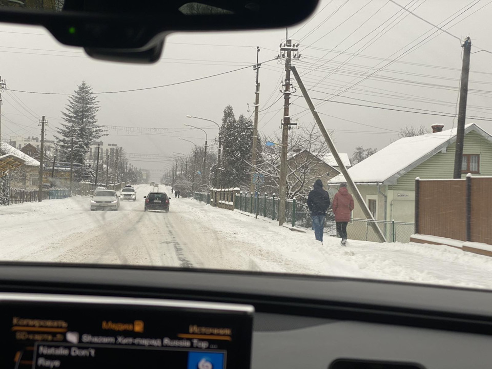 Дорога з Буковеля в снігопад це пекло) 4