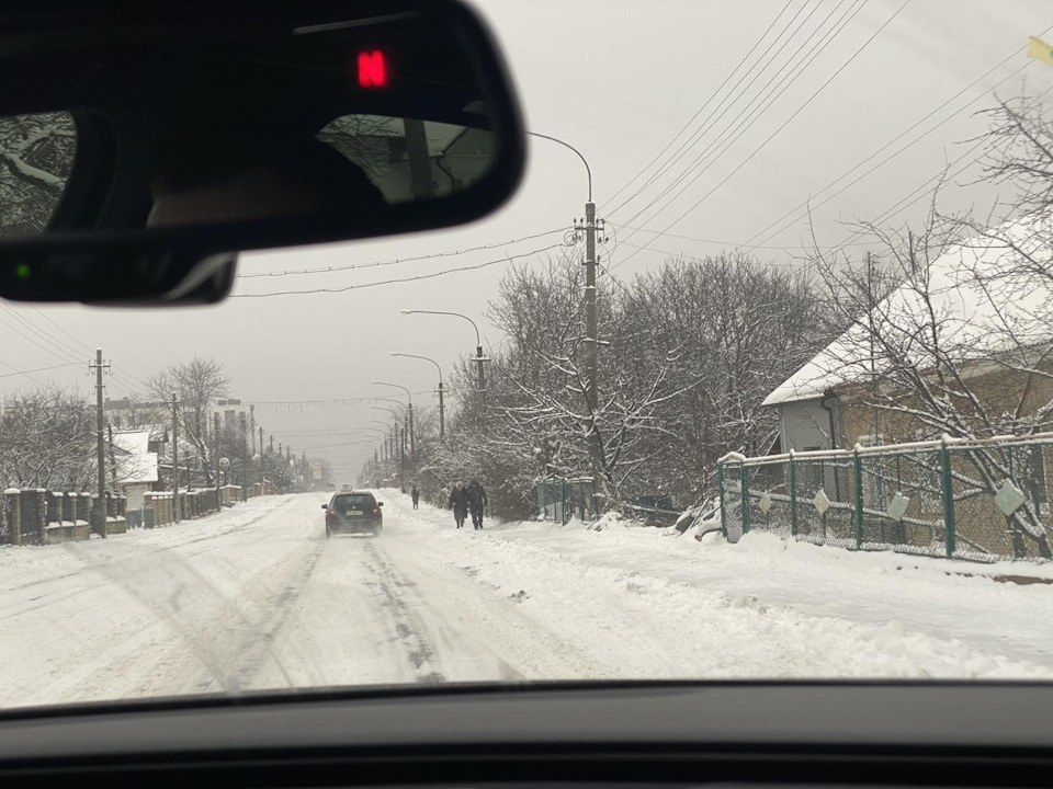 Дорога з Буковеля в снігопад це пекло) 5