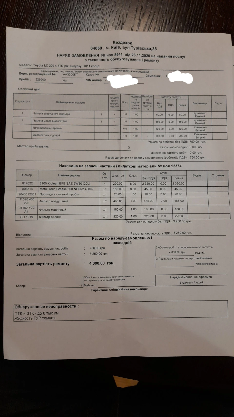 Порівняння вартості ТО Ленд Крузер 200 та Ауді Q3